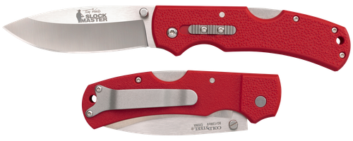Cold Double Safe Slock Master 3.50" Folding Drop Point Plain 8 Cr13 MoV - CS23JK
