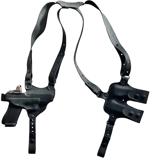 1791 Gunleather Optic Ready Shoulder Vertical Black Fits 1911 Right Hand Holster - NSS1SBLVR