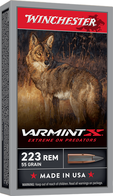 Winchester Ammo Varmint X 223Rem 55gr Extreme Point 20 Per Box/10 Case