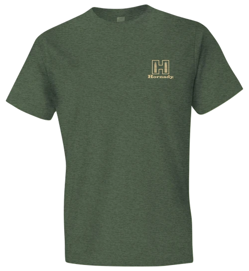 Horizon Design Hornady Gear T-Shirt Logo Stamp Military Green Short Sleeve XL - 31434