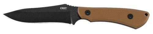 CRKT Ramadi 4.37" Fixed Plain Black Baked-On Anti Rust SK-5 Blade/Coyote G10 - 2083