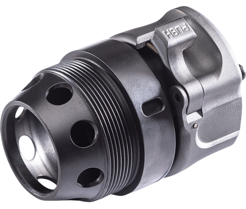 SureFire 7.62mm 1 3/8"x24 Heat Treated 17-4 Stainless Steel Nitride Black - HUBFA762BK
