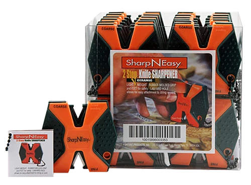 AccuSharp SharpNEasy 2-Step Sharpener Hand Held Fine/Coarse Ceramic Stone - 335CD