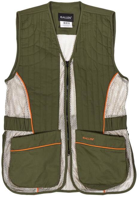 Allen Ace Shooting Vest M/L Olive/Tan