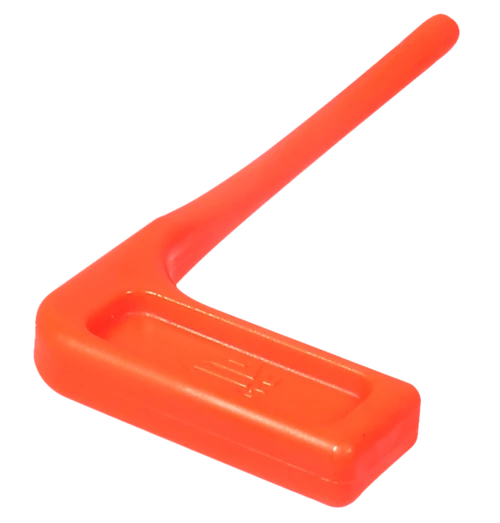 UTG Chamber Safety Flag Orange Polymer 3.50" Long 6 Pack - RBCSF06