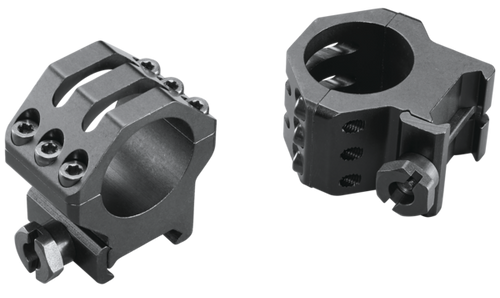 Weaver Mounts Six-Hole Skeleton Rings Matte Black