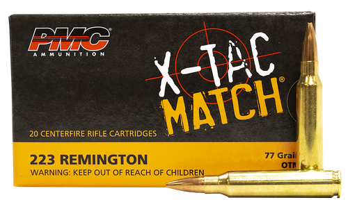 PMC X-Tac Match 223Rem 77gr Open Tip
