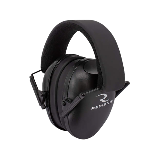 Radians Lowset Passive Muff 21 dB Over the Head Black Youth 1 Pair