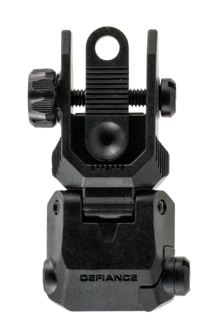 Kriss USA Defiance Rear Flip-Up Black AR-15 Low Profile Steel