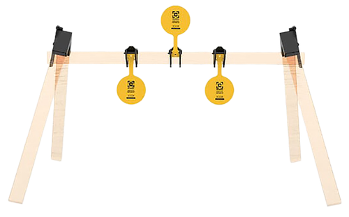 Caldwell AR500 Plate Rack Kit 8" Yellow Steel Hanging 3 Plates - 1215375