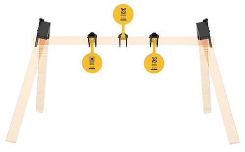 Caldwell AR500 Plate Rack Kit 8" Yellow Steel Hanging 3 Plates