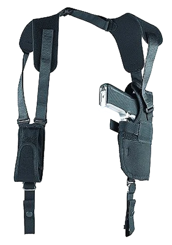 Uncle Mike's Sidekick Vertical Shoulder Holster Size 15 Black Cordura Harness - 83151