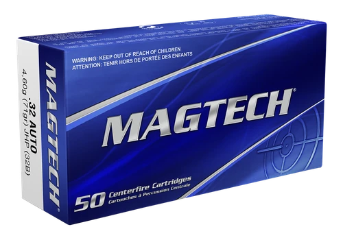Magtech Range/Training 32 ACP Ammo 71gr JHP 50 Rounds - 32B
