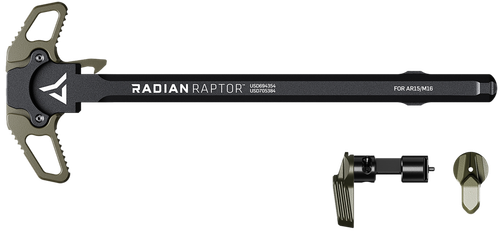Radian Weapons Raptor Charging Handle & 45/90 Talon Safety OD Ambidextrous Controls Fits Mil-Spec AR-15/M16 Platform