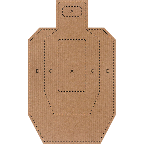 Action Target Ipsc/Uspsa Targets Hanging Cardboard 18" x 30" 100-Count
