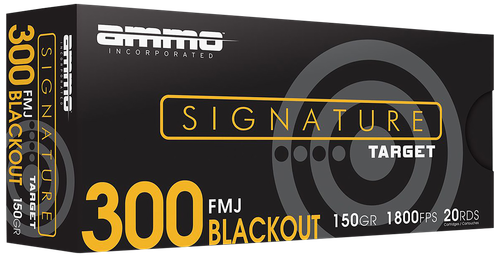 Ammo Inc Signature 300 Blackout Ammo 150gr FMJ 20 Rounds - 300B150FMJA20