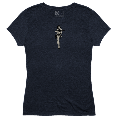 Magpul Hula Girl CVC Women's Navy Cotton/Polyester/Rayon Short Sleeve XS - MAG1124410XS