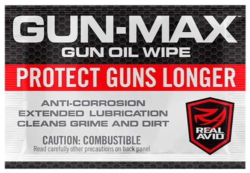 Real Avid/Revo Gun-Max Oil Against Corrosion & Lubricates Wipes 25 Count - AVGMW25