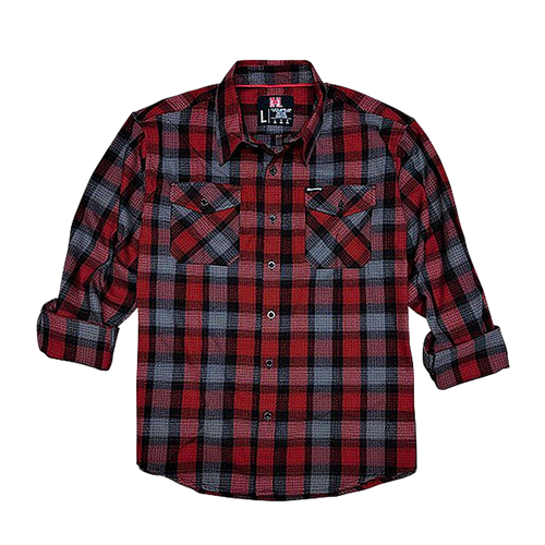 Hornady Gear Flannel Shirt 2XL Red/Black/Gray, Cotton/Polyester,