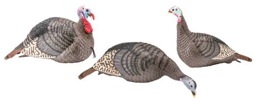 HS Strut Lite Flock Wild Turkey Species Multi Color Synthetic 3 Count Decoy - 100006