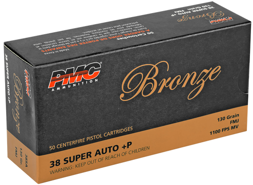 PMC Bronze 38Super+P 130gr Full Metal Jacket