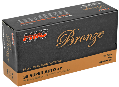 PMC Bronze 38Super+P 130gr Full Metal Jacket