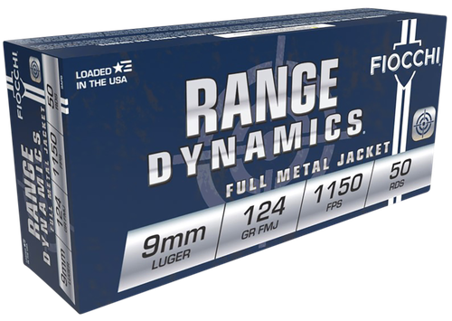Fiocchi Range Dynamics 9mmLuger 124gr Full Metal