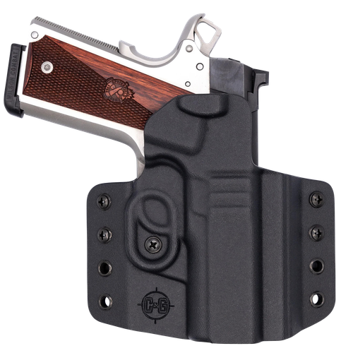 C&g Holsters Covert OWB Black Kydex Belt Loop Fits 1911 3.5" Right Hand - 1862100