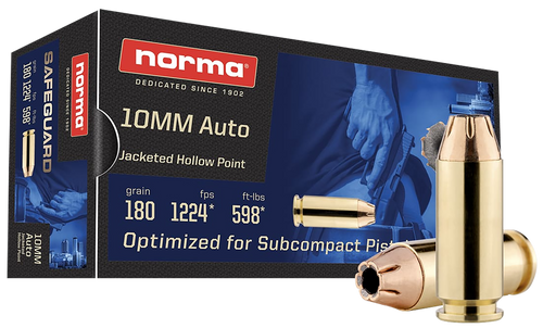 Norma Ammunition 10mm 180gr Jacketed Hollow Point