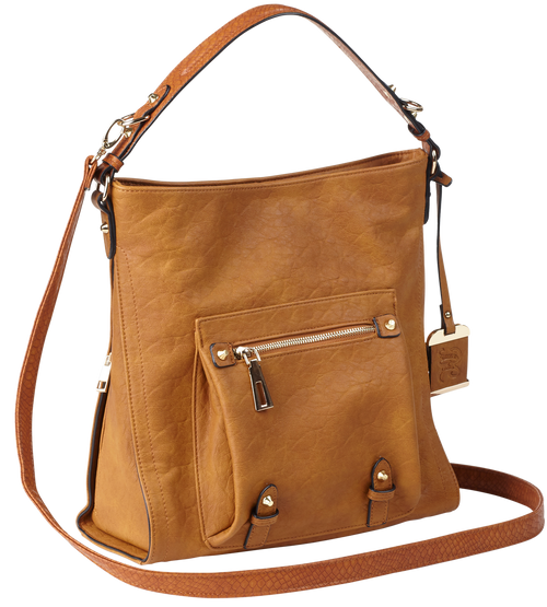 Bulldog Hobo Purse w/Holster Brown Leather Most