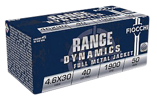 Fiocchi Range Dynamics 4.6x30mmH&K 40gr Full Metal