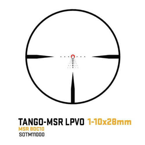 Sig Sauer Tango-Msr LPVO Tactical Rifle Scope Compact 1-10X24 30mm SFP Illuminated BDC 10 W/ Mount