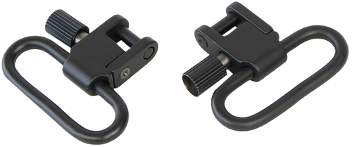 Bulldog Deluxe Locking Swivel Set Black 1" Steel