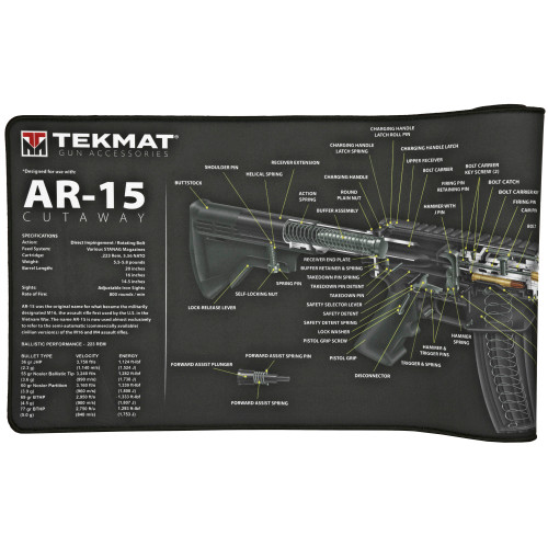 TekMat Ultra Cutaway Rifle Mat AR-15 - TEK-R44-AR15-CA