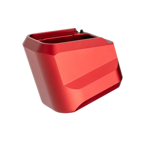 Tyrant CNC Magazine Extension Fits H&K VP9/VP40/VP30 5-Round Red Aluminum - TDVP9MAGEXRED