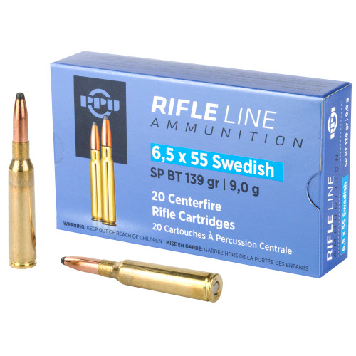 PPU 6.5X55 SWEDISH SP 139GR 20