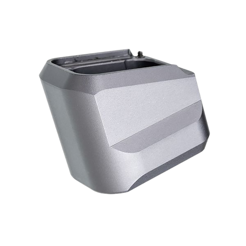 Tyrant CNC Magazine Extension Fits H&K VP9/VP40/VP30 5-Round Gray Aluminum - TDVP9MAGEXGREY