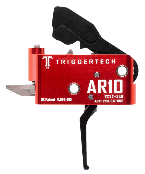 TriggerTech Diamond Black/Red Straight Fits AR-10