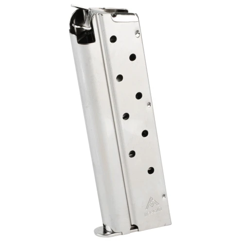 Mec-Gar Colt 9mm 9rd Magazine, Nickel - MGCGOV9LN