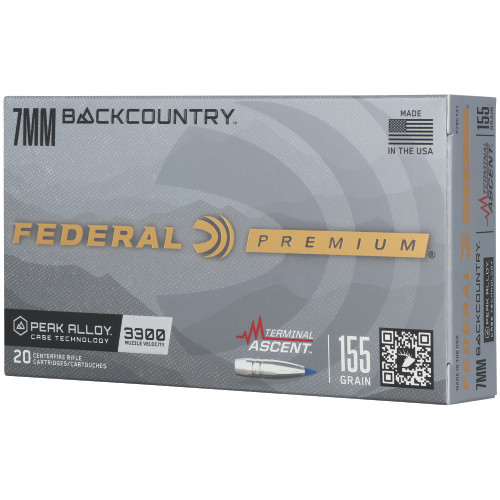Federal Premium 7mm Backcountry Ammo 155 Grain Terminal Ascent