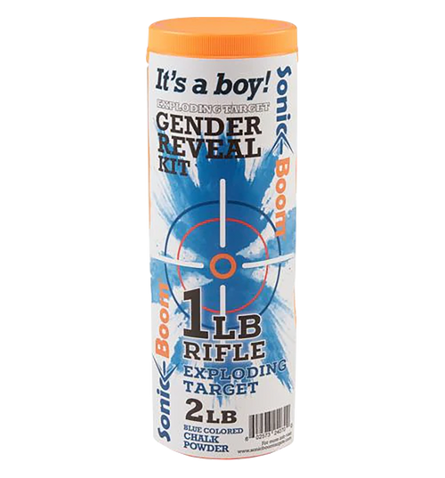 Sonic Boom/jerent Gender Reveal Kit Rifle Firearm 1 lb Boy