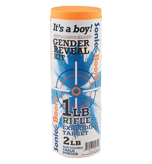 Sonic Boom/jerent Gender Reveal Kit Rifle Firearm 1 lb Boy