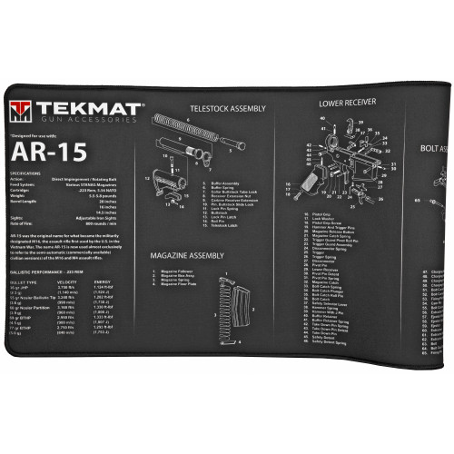 Tekmat Ultra Rifle MAT AR15 Black