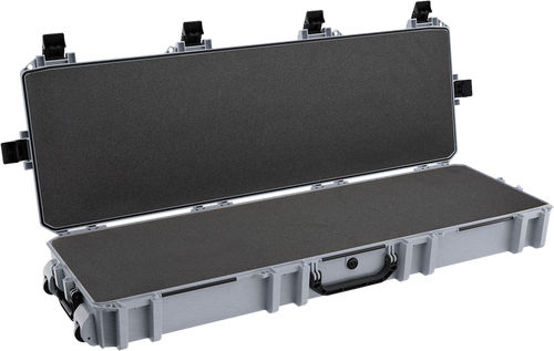 Pelican Vault Double Rifle Case 53" Gray Polyethylene Foam Weather Resistant