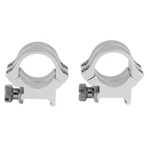 Weaver Quad Lock Rngs 1" HI Slvr