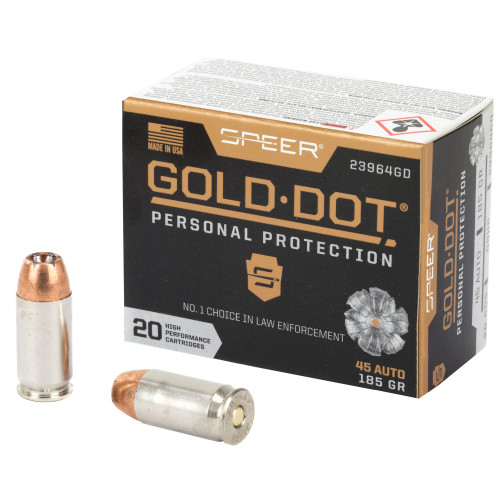 SPR GOLD DOT 45ACP 185GR HP 20