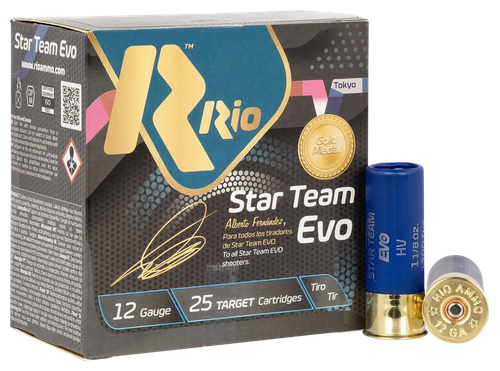 Rio Ammunition Star Team EVO 12Gauge 2.75" 1 1/8oz 7.5Shot 25 Per Box/10 Case