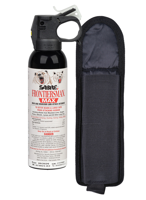 Sabre Frontiersman Capsaicinoids 40ft 7.90 oz Canister Includes Holster