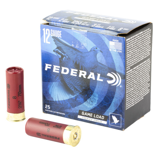 FED GAME LOAD 12GA 2.75" #8 25