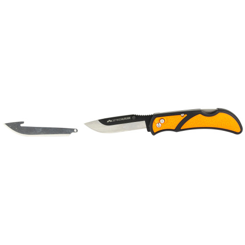 Outdoor Edge RazorEDC Lite Replaceable Blade Folding Knife 3" Drop Point Orange - RLB30-30C